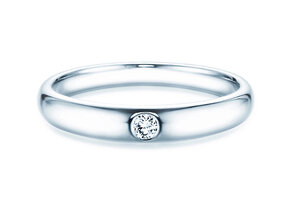 Verlobungsring Promise in Silber 925/- mit Diamant 0,05ct H/SI
