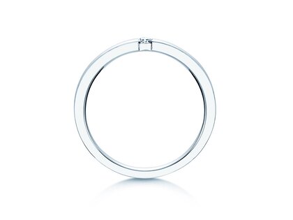 Verlobungsring Infinity in Silber 925/- mit Diamant 0,07ct H/SI