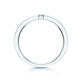 Verlobungsring Infinity in Silber 925/- mit Diamant 0,07ct H/SI