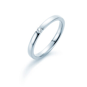 Verlobungsring Infinity in Silber 925/- mit Diamant 0,07ct H/SI
