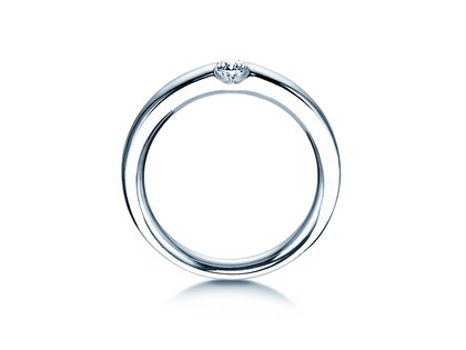 Verlobungsring Destiny in Silber 925/- mit Diamant 0,10ct H/SI