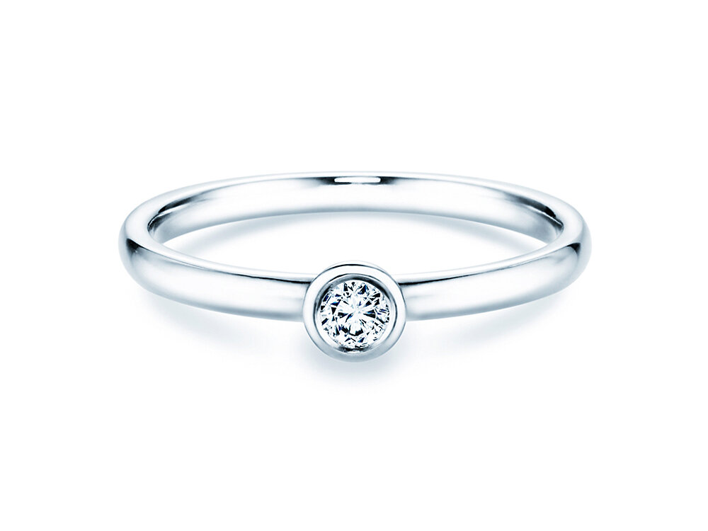 Verlobungsring Eternal in Silber 925/- mit Diamant 0,10ct G/SI
