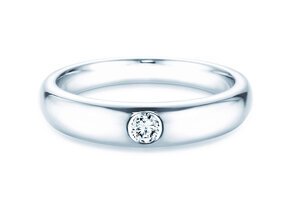 Verlobungsring Promise in Silber 925/- mit Diamant 0,10ct D/IF