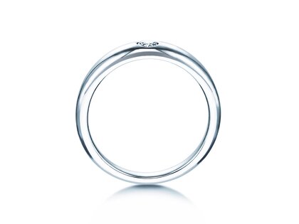 Verlobungsring Promise in Silber 925/- mit Diamant 0,10ct D/IF