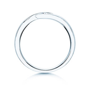 Verlobungsring Twist in Silber 925/- mit Diamant 0,10ct G/VS