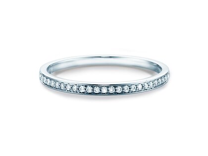 Verlobungsring Alliance in 18K Weißgold mit Diamanten 0,125ct G/SI