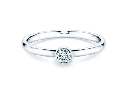 Verlobungsring Eternal in Silber 925/- mit Diamant 0,15ct G/VS