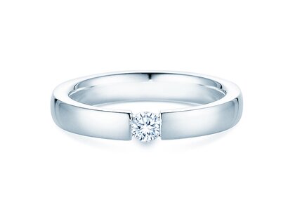 Verlobungsring Infinity in Silber 925/- mit Labordiamant 0,15ct E/VS