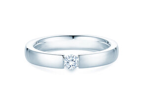 Verlobungsring Infinity in Silber 925/- mit Labordiamant 0,15ct E/VS