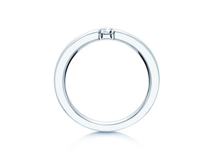 Verlobungsring Infinity in Silber 925/- mit Labordiamant 0,15ct E/VS