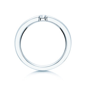 Verlobungsring Infinity in Silber 925/- mit Labordiamant 0,15ct E/VS