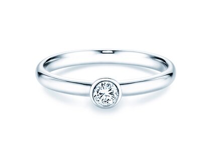 Verlobungsring Eternal in Platin 950/- mit Diamant 0,20ct G/SI