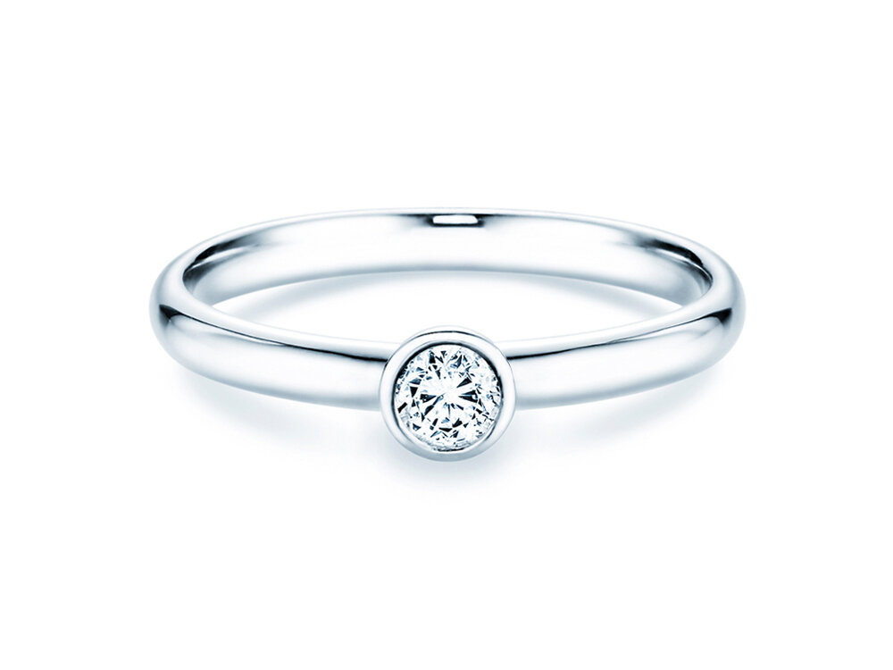 Verlobungsring Eternal in Platin 950/- mit Diamant 0,20ct G/SI