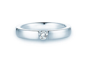 Verlobungsring Infinity in 14K Weißgold mit Diamant 0,20ct H/SI