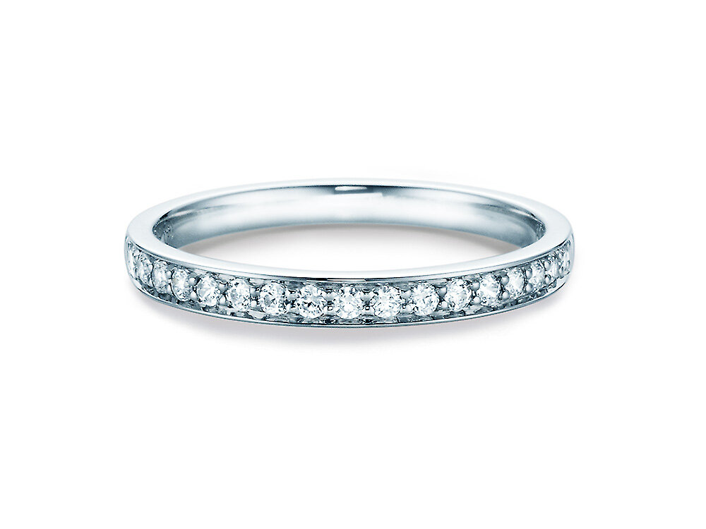 Verlobungsring Alliance in 14K Weißgold mit Diamanten 0,255ct G/SI
