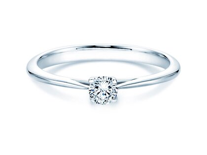 Verlobungsring Delight in 9K Weißgold mit Diamant 0,25ct H/SI