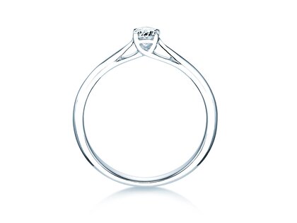 Verlobungsring Delight in 9K Weißgold mit Diamant 0,25ct H/SI