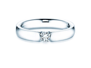 Verlobungsring Destiny in 9K Weißgold mit Diamant 0,25ct H/SI