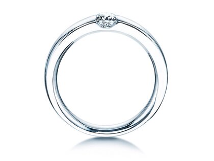 Verlobungsring Destiny in 9K Weißgold mit Diamant 0,25ct H/SI