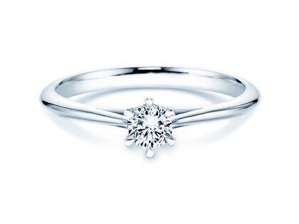 Verlobungsring Heaven 6 in 9K Weißgold mit Labordiamant 0,25ct E/VS
