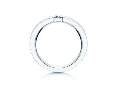 Verlobungsring Infinity in 14K Weißgold mit Diamant 0,25ct G/SI