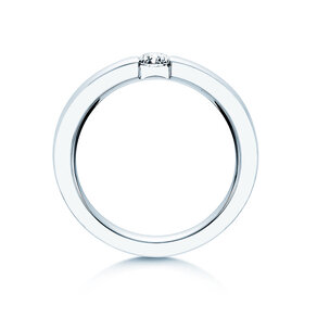 Verlobungsring Infinity in 14K Weißgold mit Diamant 0,25ct G/SI