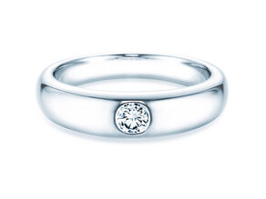 Verlobungsring Promise in 14K Weißgold mit Diamant 0,25ct H/SI