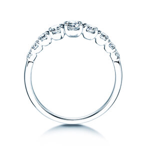 Verlobungsring 9 Diamonds in Platin 950/- mit Diamanten 0,27ct G/SI