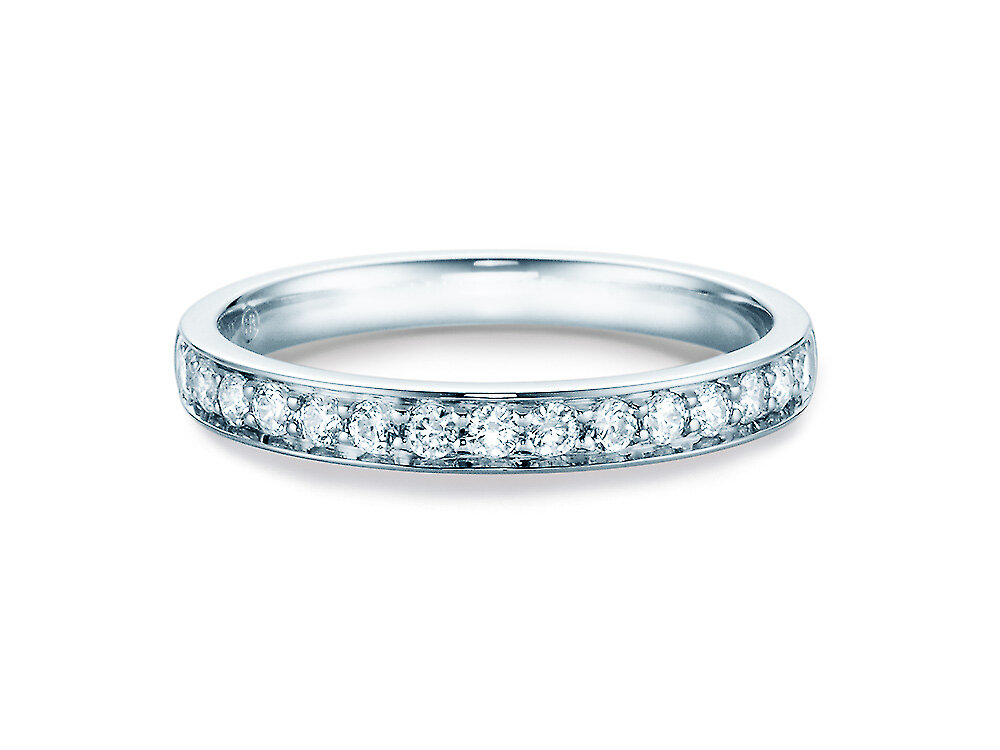 Verlobungsring Alliance in 18K Weißgold mit Diamanten 0,30ct G/SI