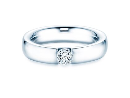 Verlobungsring Destiny in 18K Weißgold mit Diamant 0,30ct H/SI