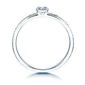 Verlobungsring Eternal Pavé in 18K Weißgold mit Diamanten 0,30ct G/SI