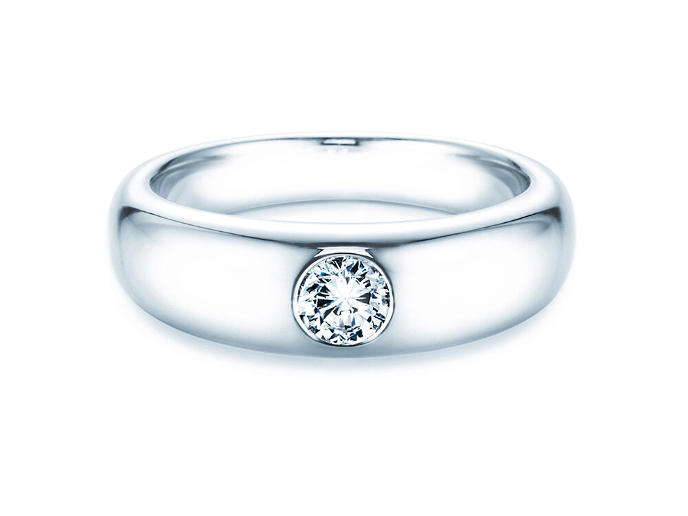 Verlobungsring Promise in Platin 950/- mit Diamant 0,30ct G/SI