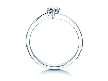Verlobungsring Devotion in 14K Weißgold mit Diamant 0,35ct G/SI