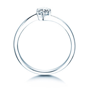Verlobungsring Devotion in 14K Weißgold mit Diamant 0,35ct G/SI