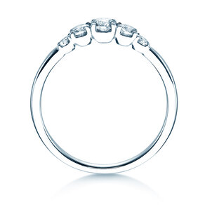 Verlobungsring 5 Diamonds in Platin