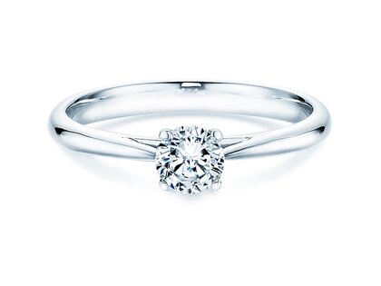 Verlobungsring Delight in 14K Weißgold mit Diamant 0,40ct H/SI