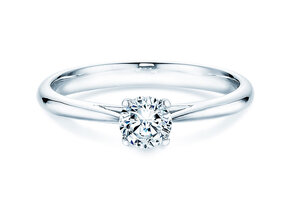 Verlobungsring Delight in 14K Weißgold mit Diamant 0,40ct H/SI