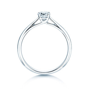 Verlobungsring Delight in 14K Weißgold mit Diamant 0,40ct H/SI