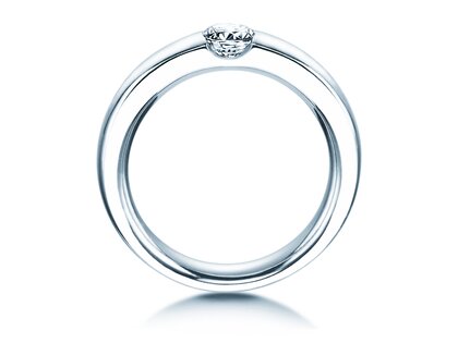 Verlobungsring Destiny in 18K Weißgold mit Diamant 0,40ct H/SI