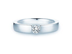 Verlobungsring Infinity in 18K Weißgold mit Diamant 0,40ct H/SI