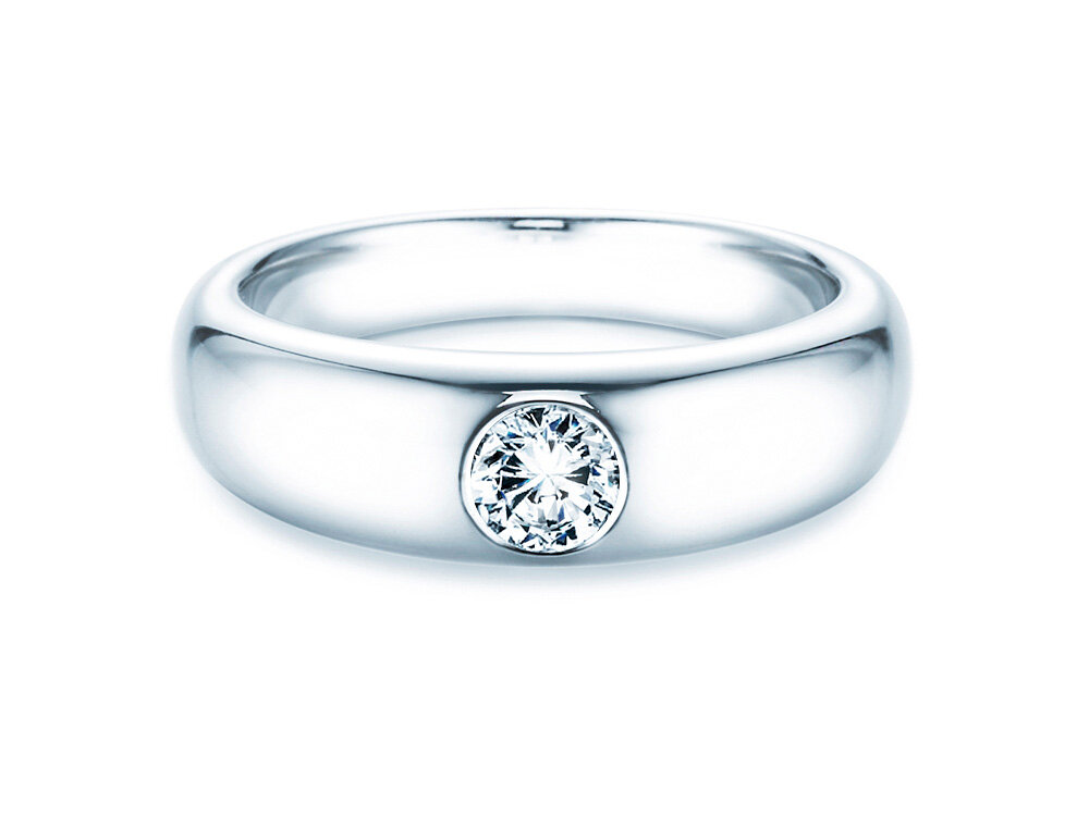 Verlobungsring Promise in 9K Weißgold mit Diamant 0,40ct G/SI
