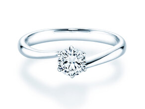 Verlobungsring Devotion in 14K Weißgold mit Diamant 0,50ct H/SI