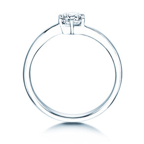 Verlobungsring Devotion in 14K Weißgold mit Diamant 0,50ct H/SI