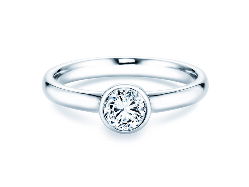 Verlobungsring Eternal in Platin 950/- mit Diamant 0,50ct G/SI