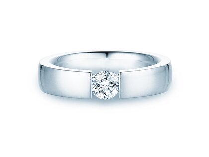 Verlobungsring Infinity in Platin 950/- mit Diamant 0,50ct H/SI