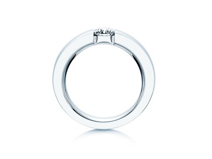 Verlobungsring Infinity in Platin 950/- mit Diamant 0,50ct H/SI