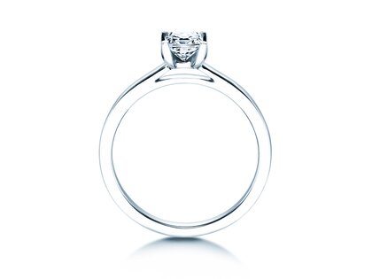 Verlobungsring Princess in 14K Weißgold mit Diamant 0,50ct G/SI
