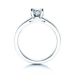 Verlobungsring Princess in 14K Weißgold mit Diamant 0,50ct G/SI