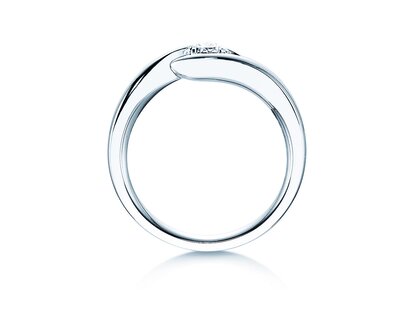 Verlobungsring Twist in Platin 950/- mit Labordiamant 0,50ct E/VS