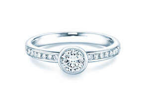 Verlobungsring Eternal Pavé in 14K Weißgold mit Diamanten 0,70ct G/SI